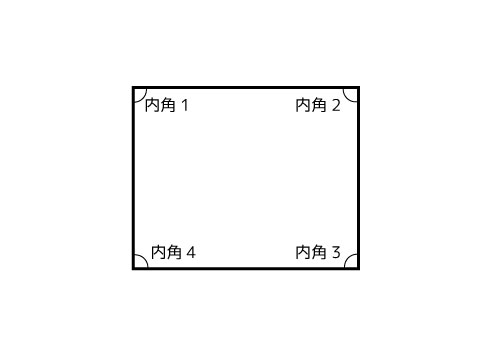 四角形の内角の和